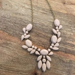 J. Crew Blush Pink Statement Necklace